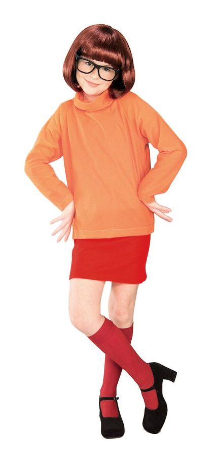 Rubie's Costume Co Girls Scooby Doo Velma Halloween Costume Size: L