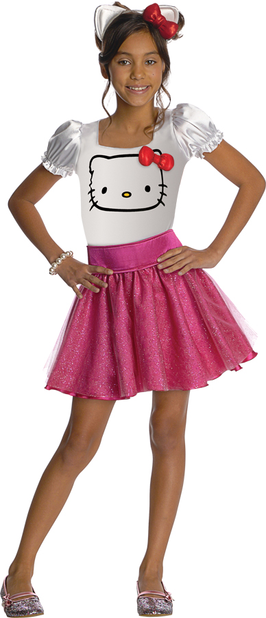 Girls Hello Kitty Halloween Costume