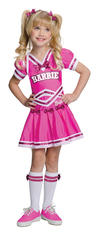 Girls Barbie Cheerleader Halloween Costume