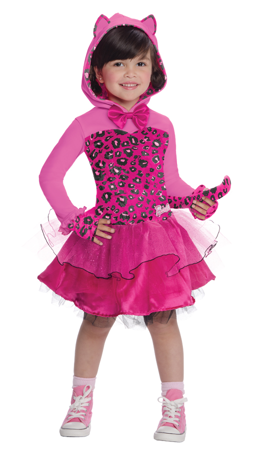 Girls Barbie Kitty Halloween Costume