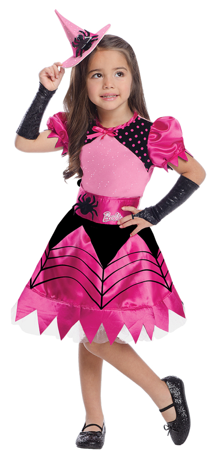 Girls Barbie Witch Halloween Costume