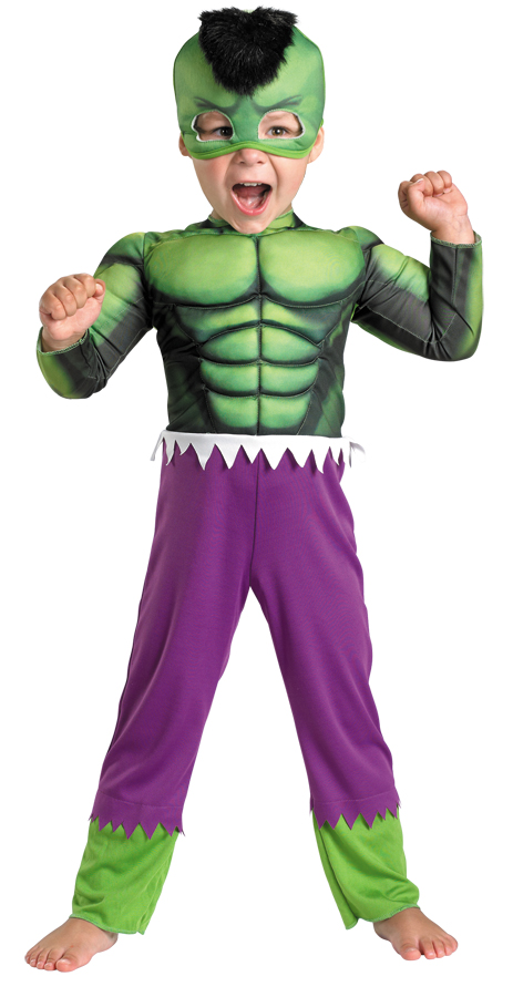Marvel Boys Hulk Muscle Halloween Costume