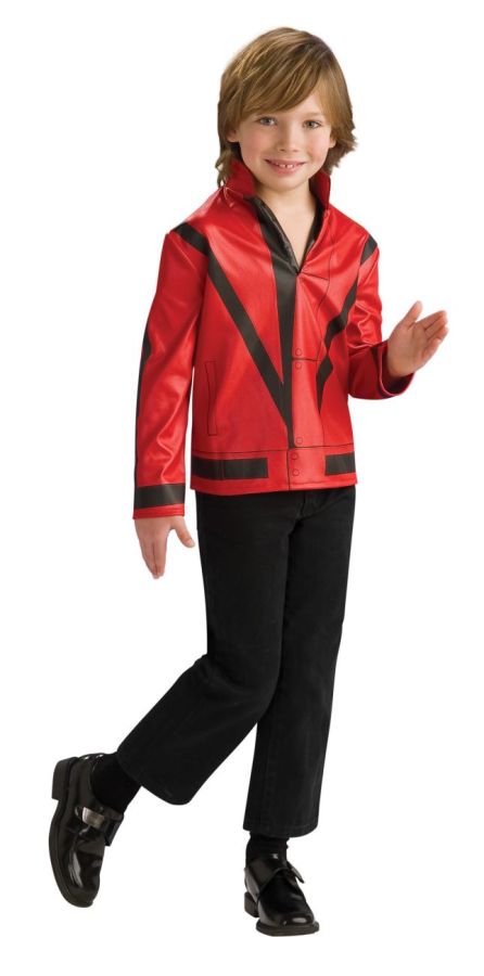 Michael Jackson Boys Red Thriller Jacket Halloween Costume