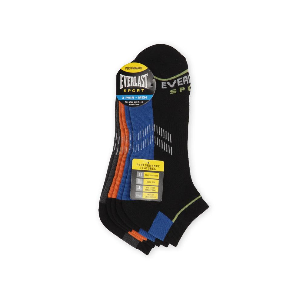 Everlast&reg; Sport Men's 3-Pack Low-Cut Performance Socks