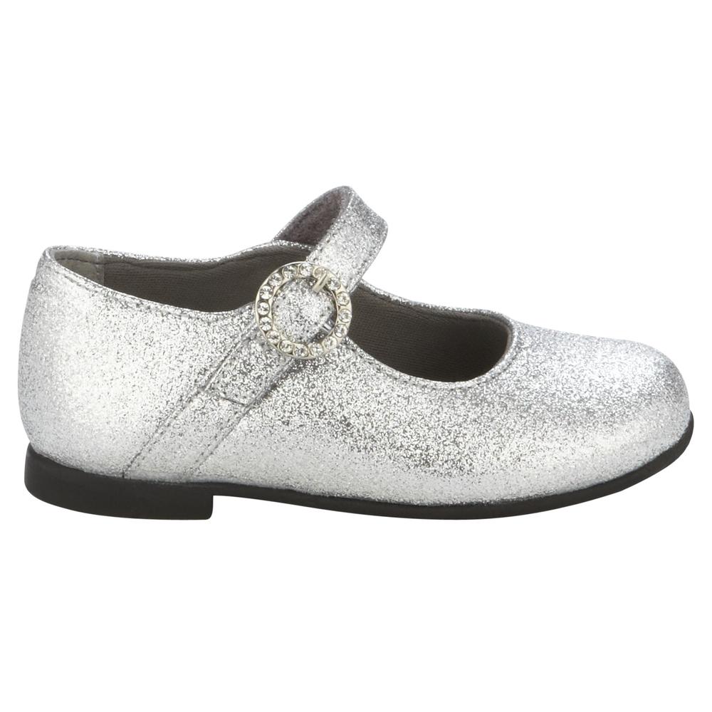 Rachel Shoes Toddler Girl's Dress Maryjane Christina Shoe - Silver Glitter