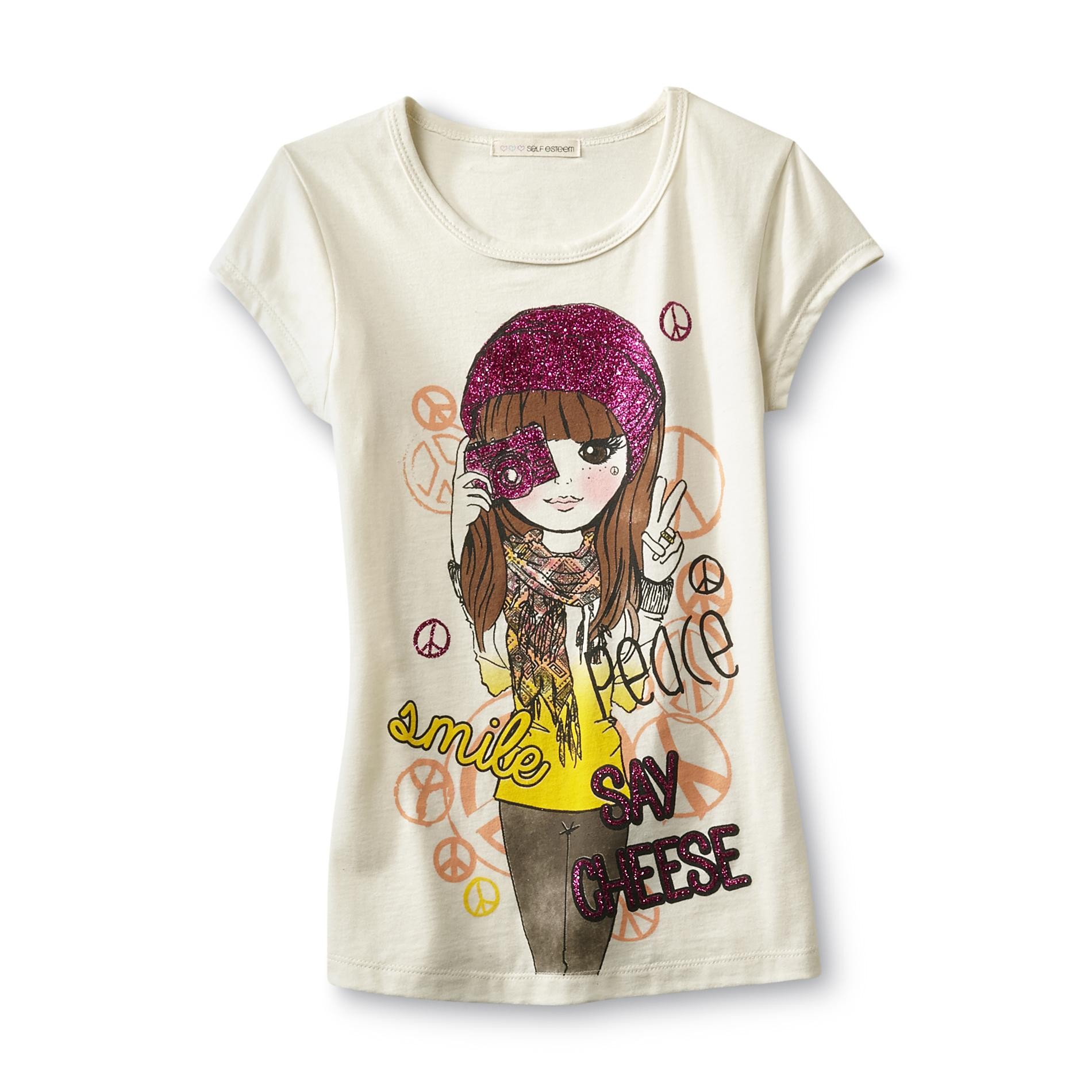 Self Esteem Girl's Graphic T-Shirt - Camera