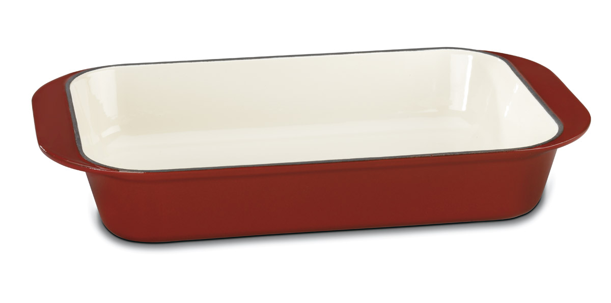 Cuisinart Chef's Classic Enameled Cast Iron 14-Inch Roasting/Lasagna Pan, Cardinal Red