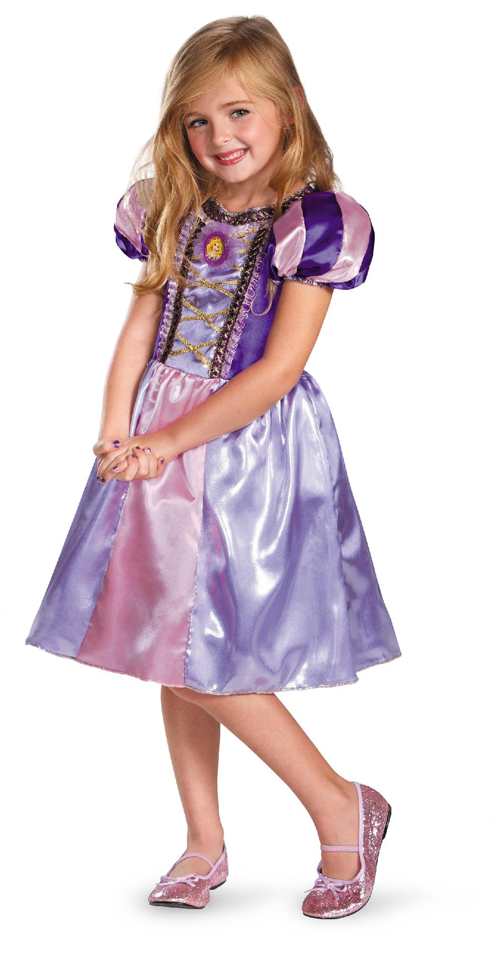 Disney Tangled Rapunzel Sparkle Girls Halloween Costume