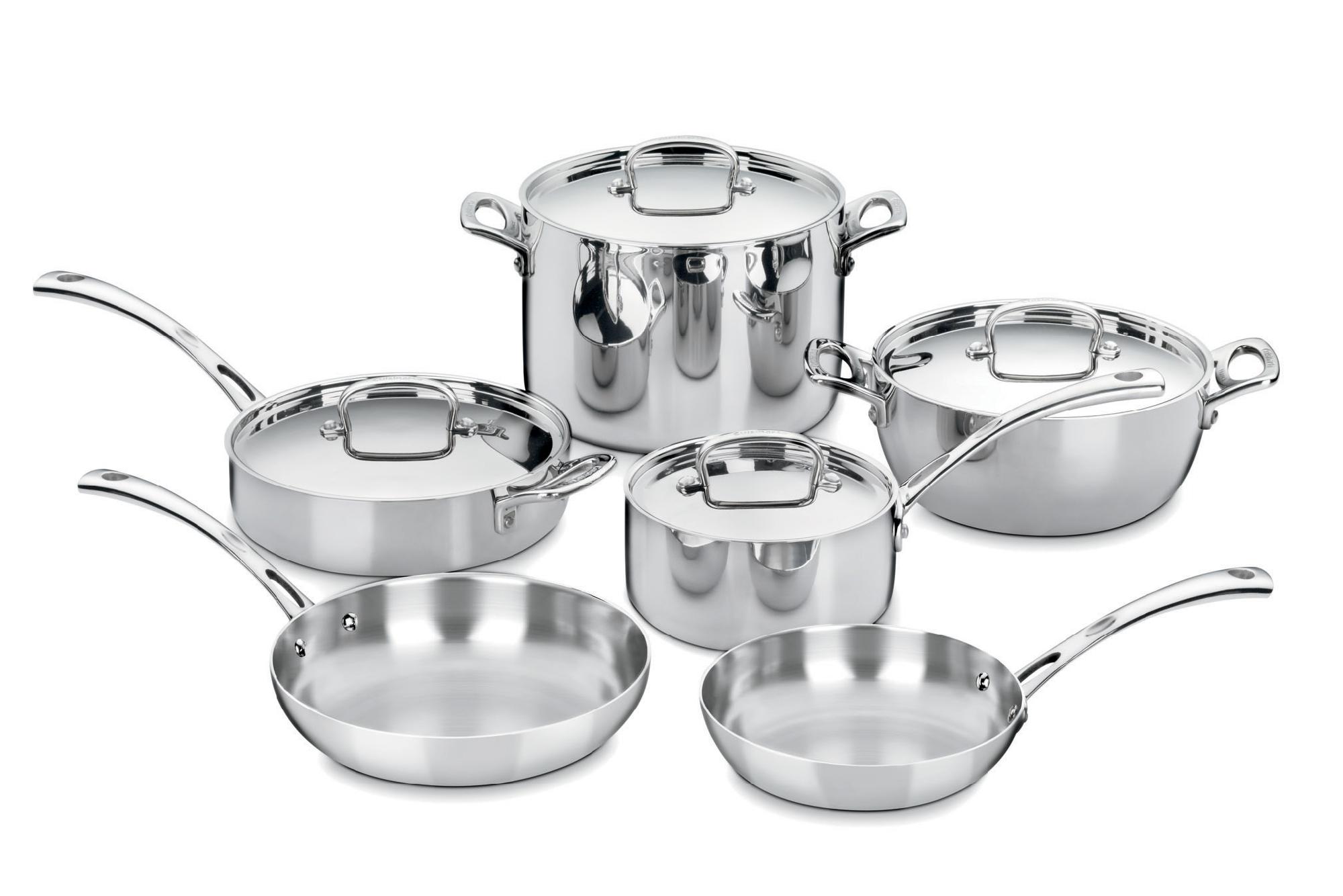 Cuisinart French Classic Tri-Ply Stainless 10-Piece Cookware Set