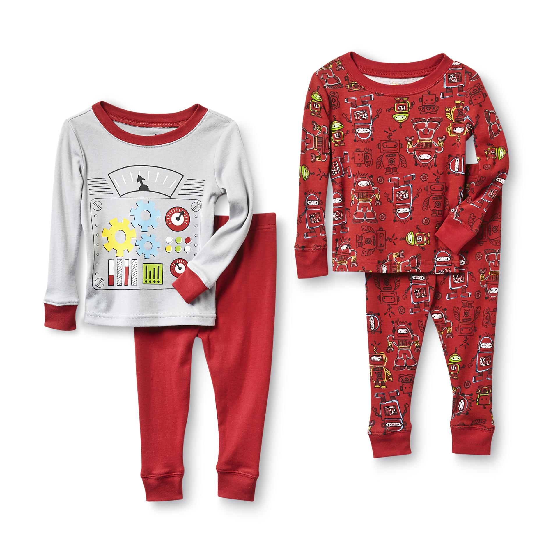 Joe Boxer Infant & Toddler Boy's 2 Pairs Pajamas - Robot