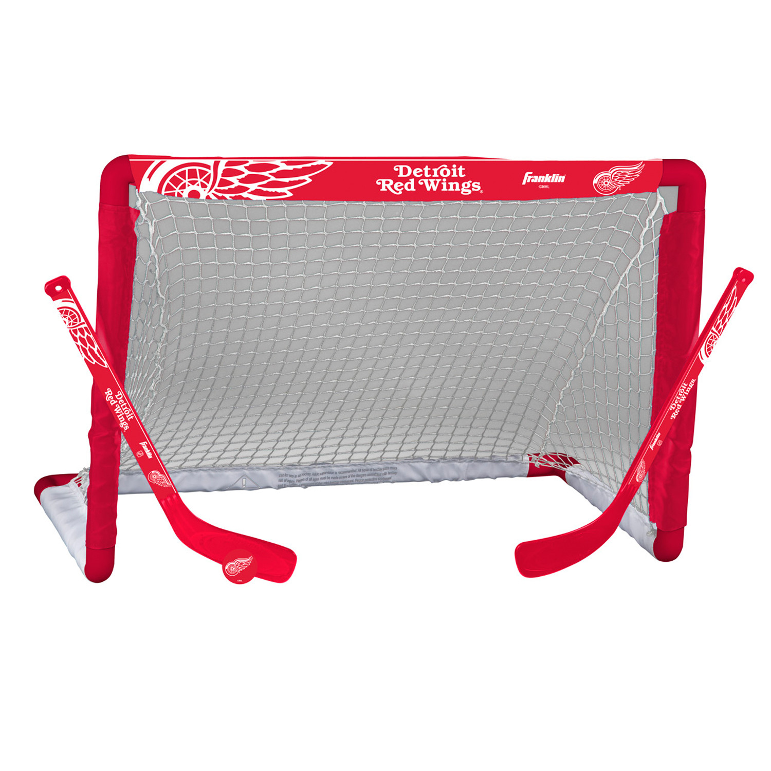 Franklin Sports NHL Detroit Red Wings Mini Hockey Set