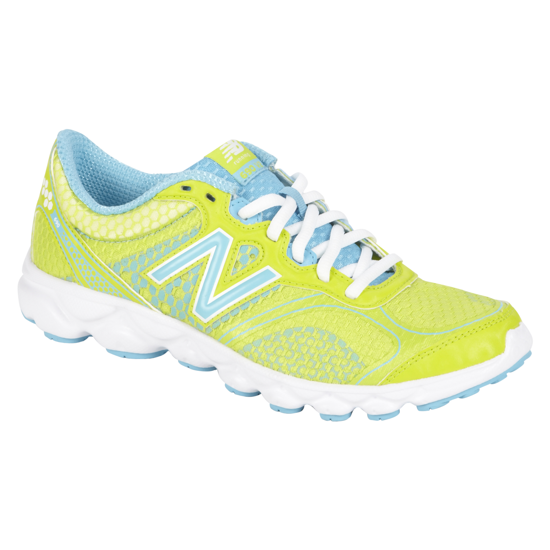 New Balance Women's 690V2 Running Athletic Shoe - Lime/Blue
