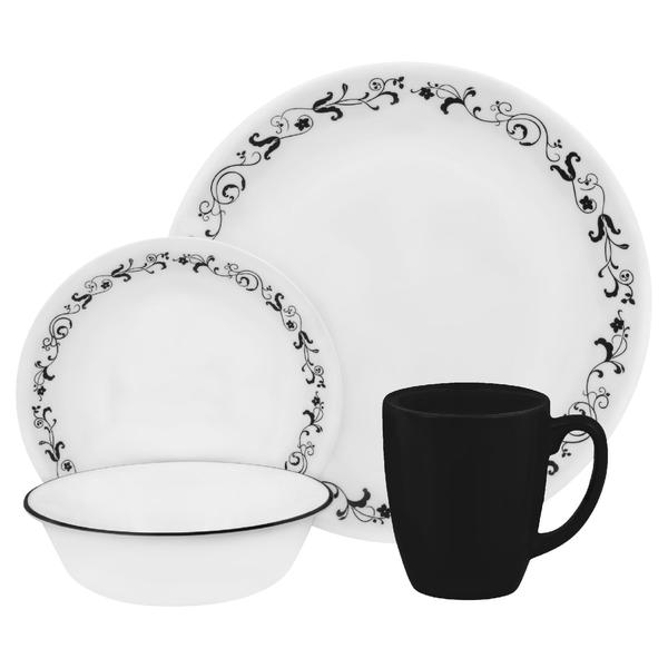 Corelle Livingware 16-Pc. Dinnerware Set - Garden Getaway, White