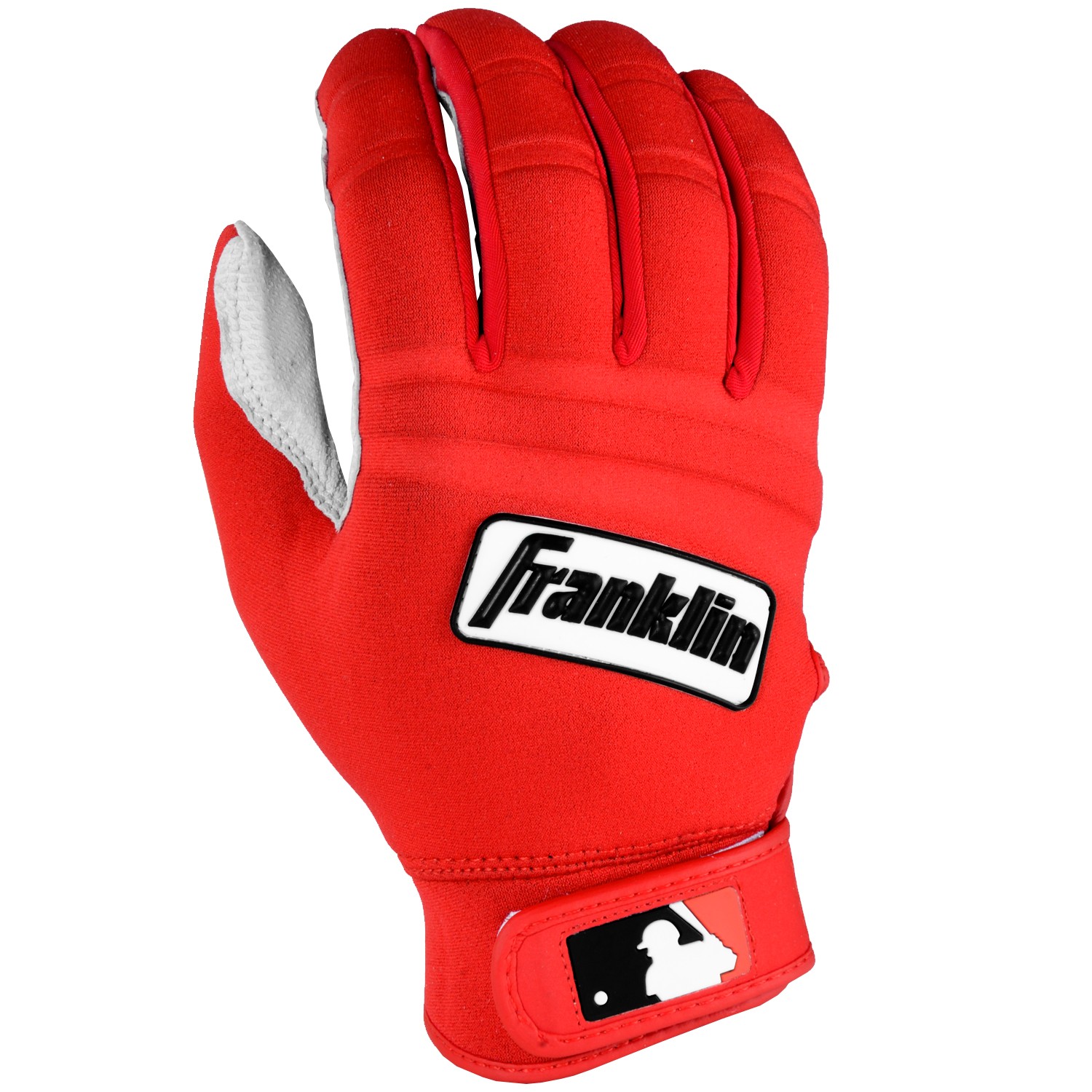 Franklin Sports MLB Adult Cold Weather Batting Glove Pearl/Red Small