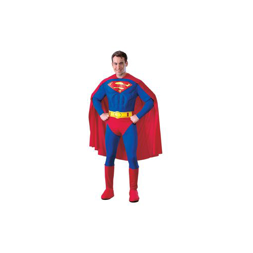 DC Comics Superman Adult Muscle Dlx Men Halloween Costume