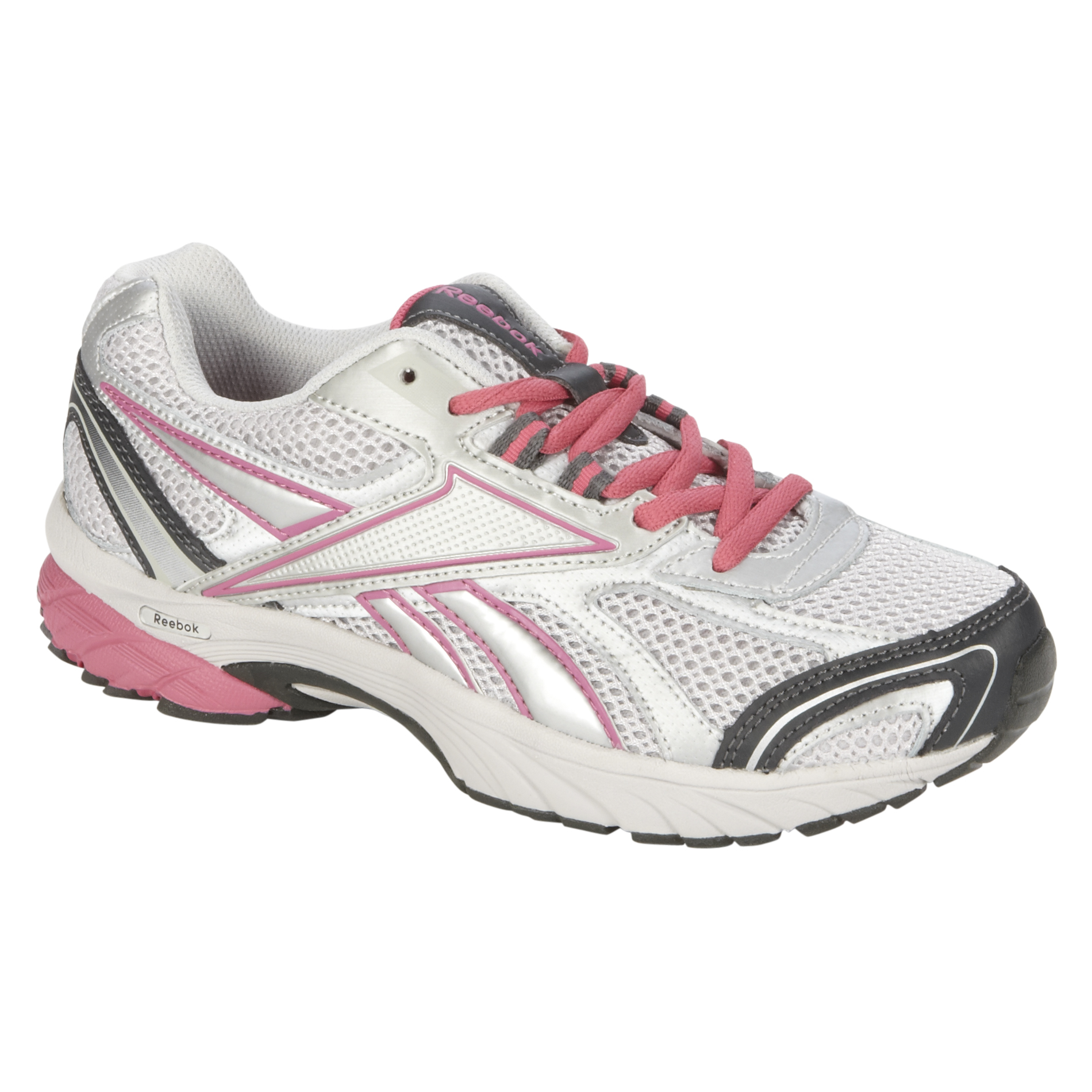 Reebok Women's Pheehan Run White/Pink Running Shoes Wide Width
