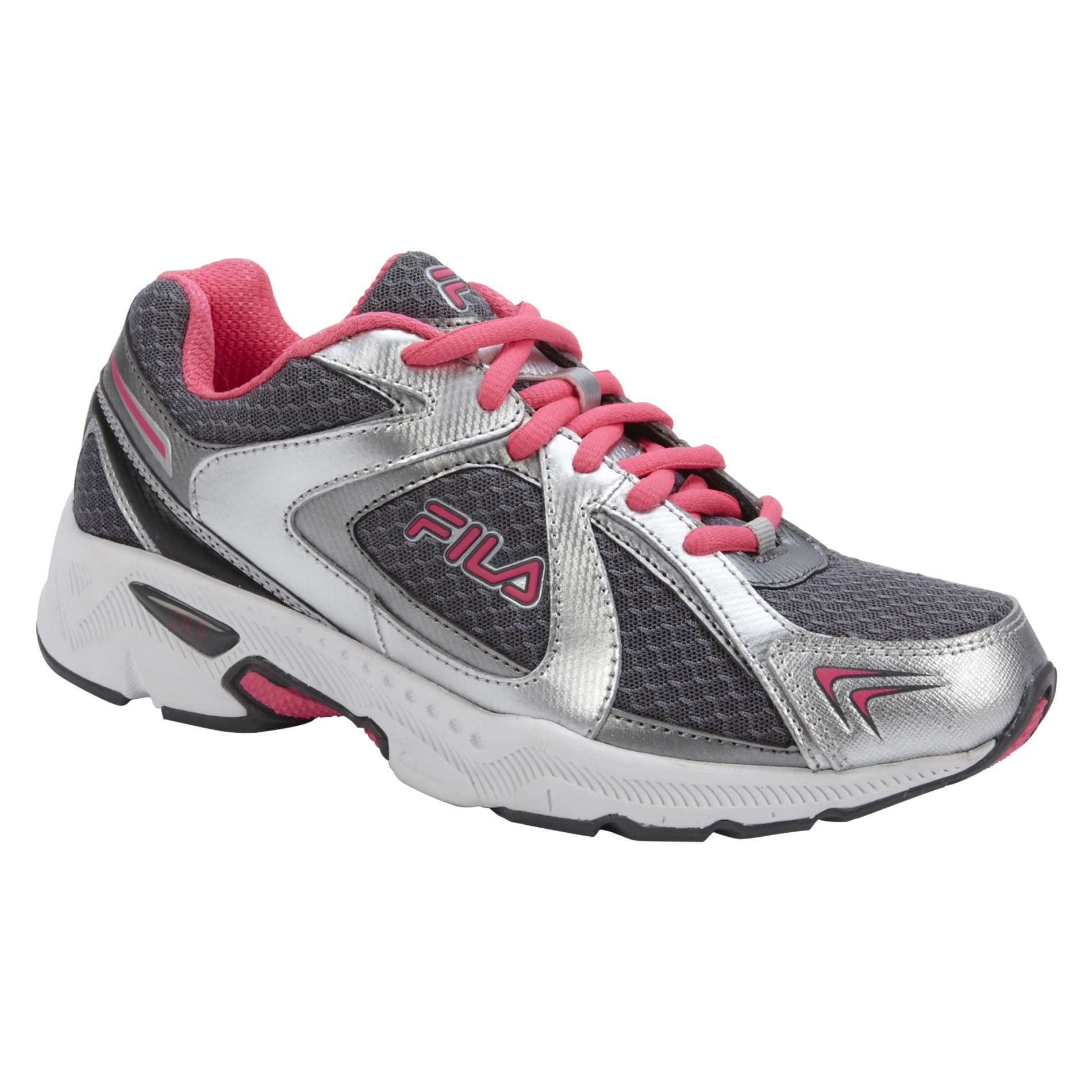Fila Women's On The Go Running Athletic Shoe - Grey/Pink