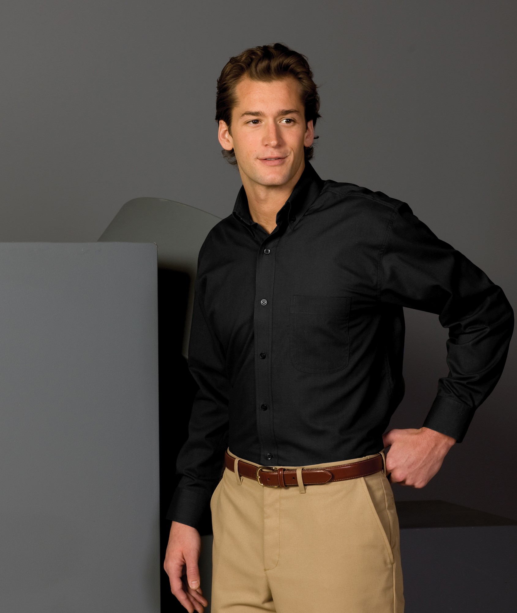 Edwards Men's Long Sleeve Soft Touch Poplin Shirt