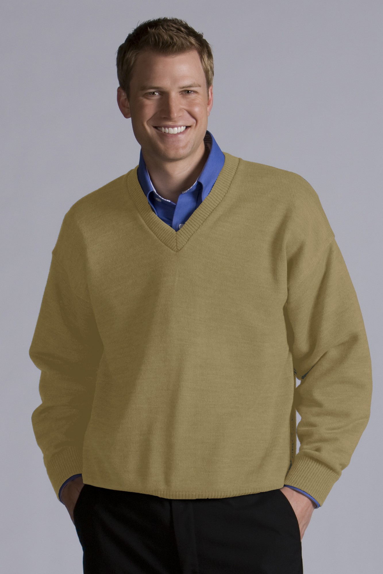 Edwards V-Neck Sweater With Tuff-Pil&#174; Plus