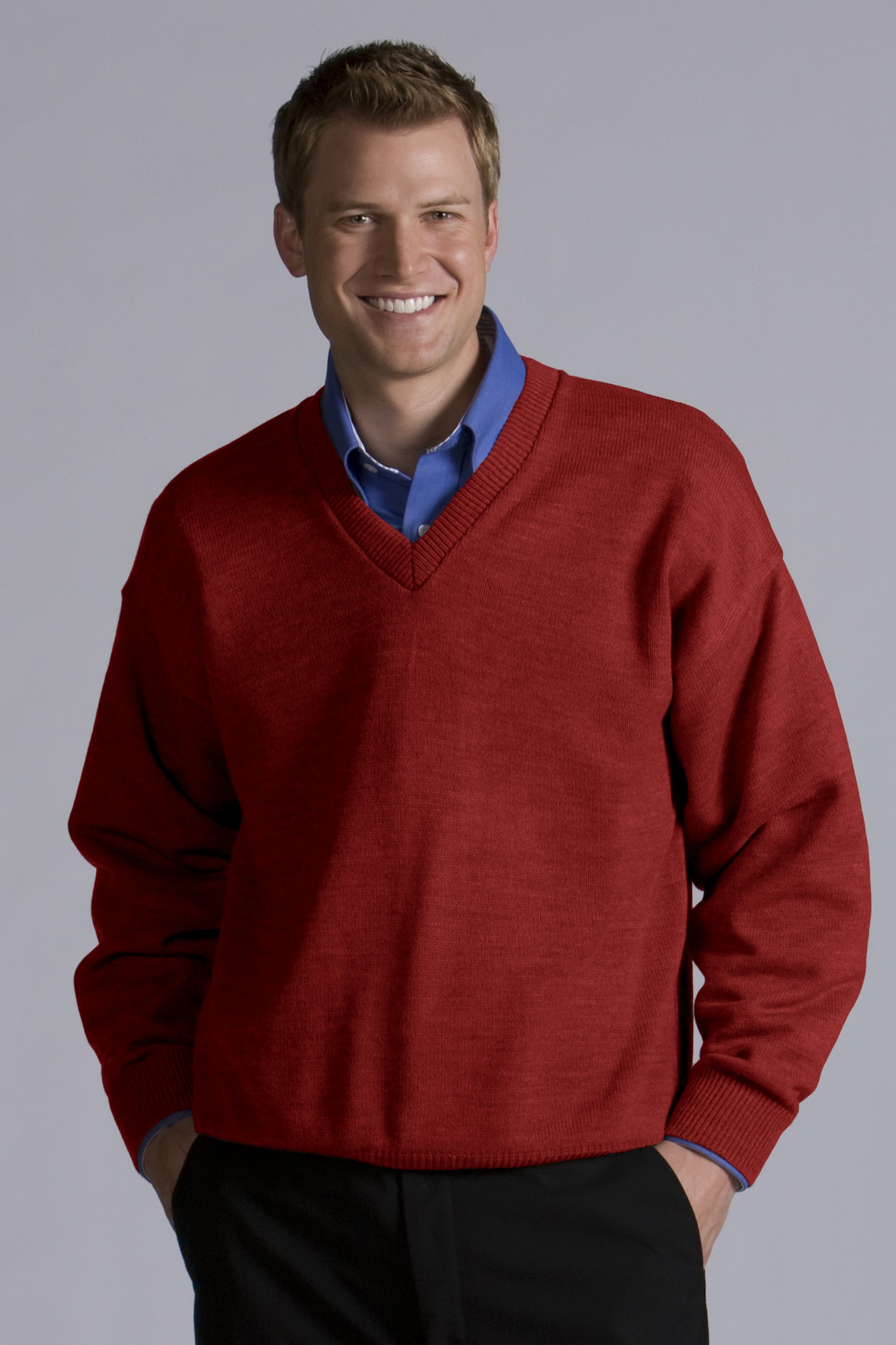 Edwards V-Neck Sweater With Tuff-Pil&#174; Plus