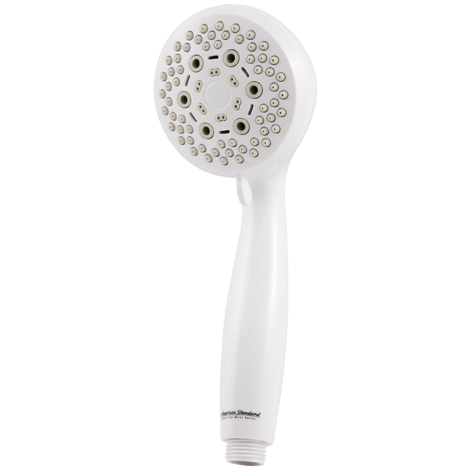 American Standard 6 Setting Handheld Showerhead, White, Eco-Friendy American Standard 6 Setting Handheld Showerhead, White, Eco-Friendy