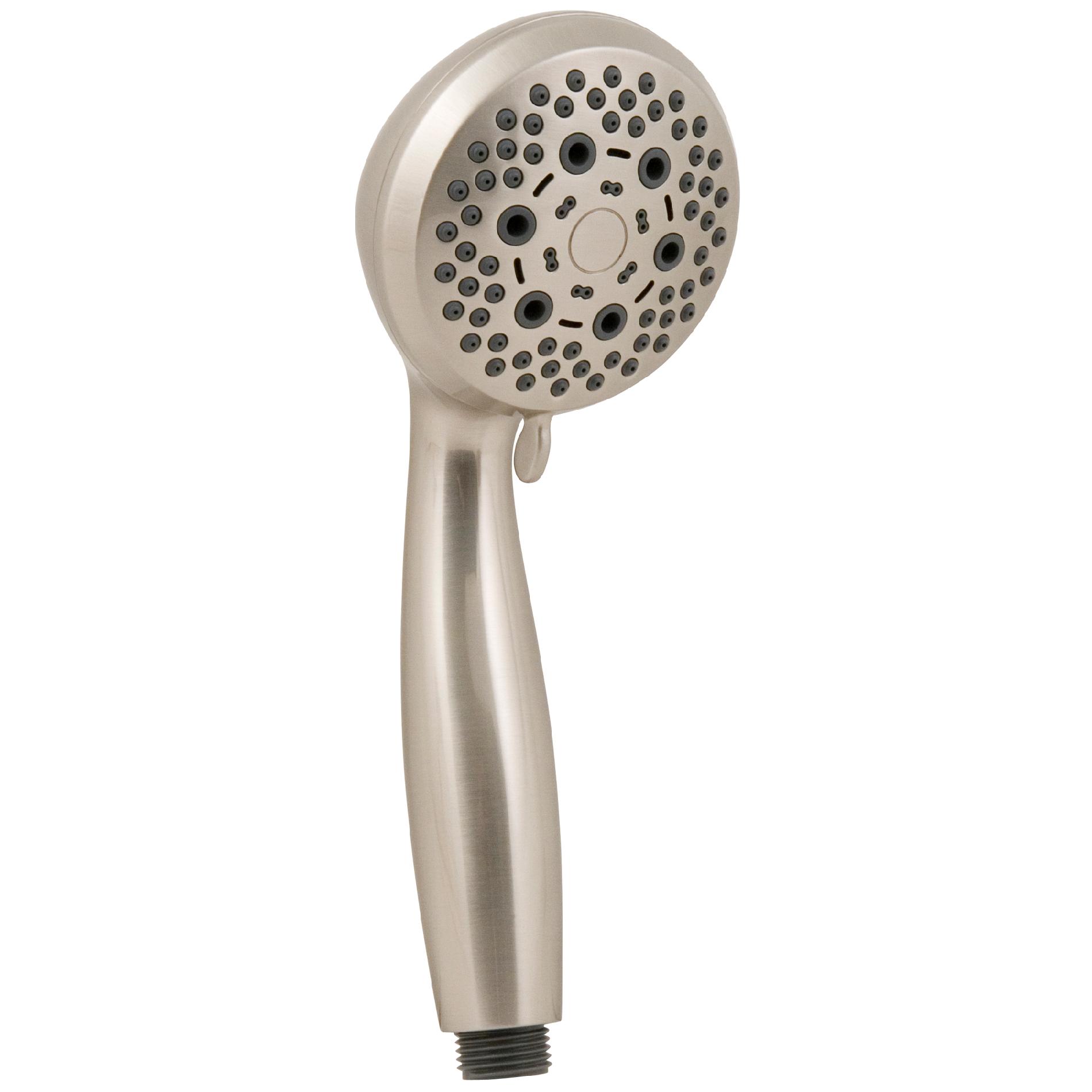 American Standard 6 Setting Handheld Showerhead, Brushed Nickel, Eco-Friendy American Standard 6 Setting Handheld Showerhead, Brushed Nickel, Eco-Friendy