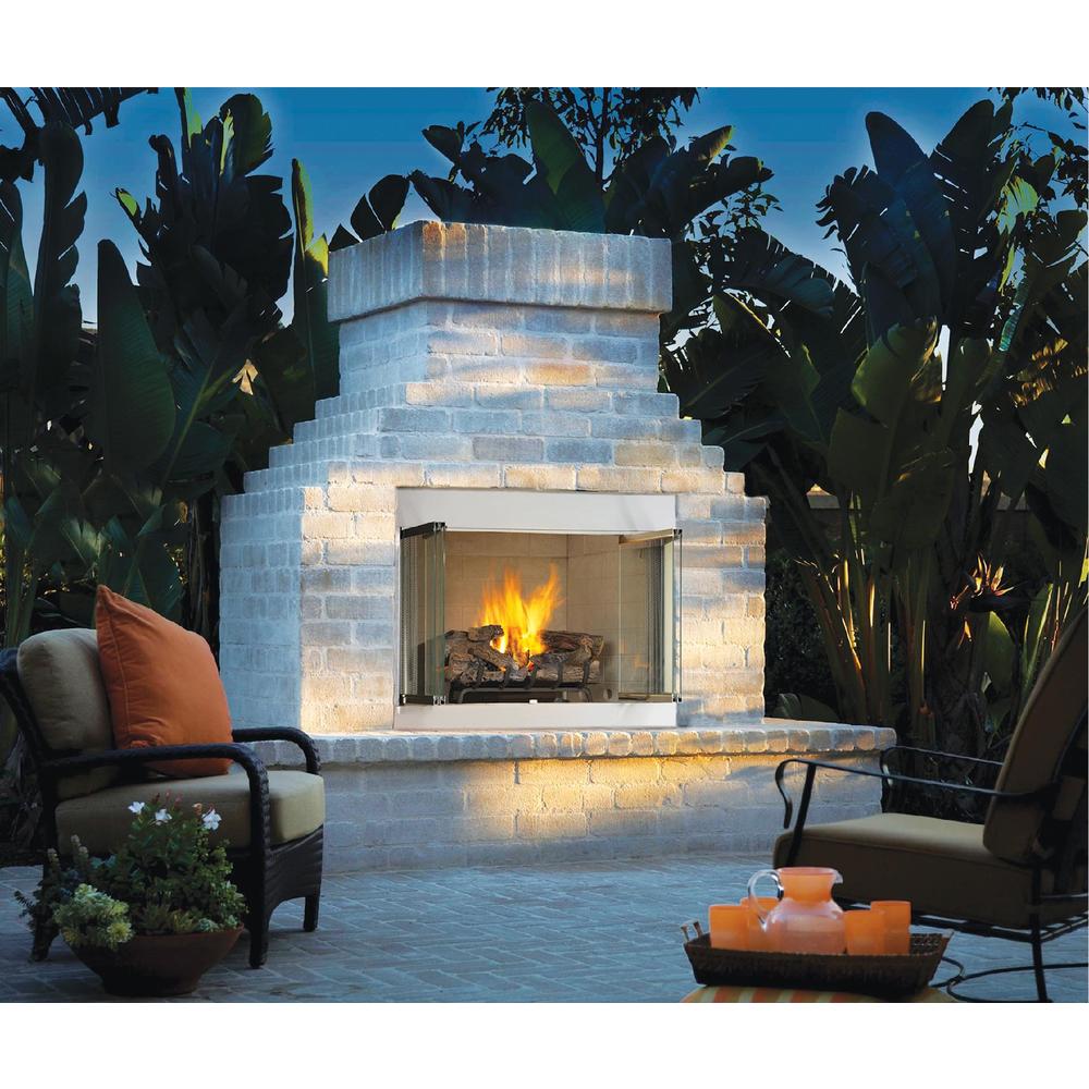 Comfort Flame 36" Stainless Steel Outdoor Vent-Free Fireplace - LP Gas