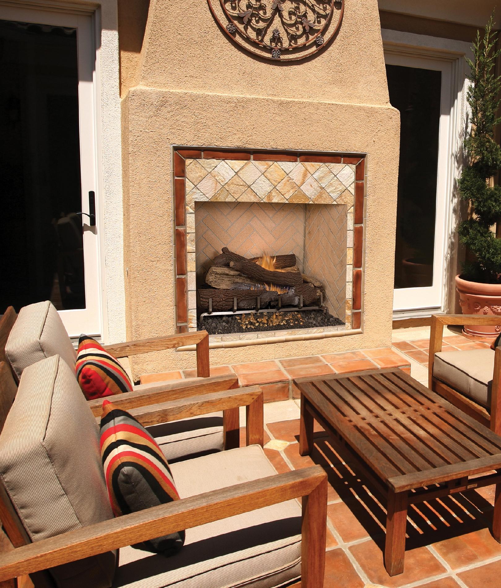 Comfort Flame 24" LP Gas Outdoor Stainless Log Set (Ember Bed Optional)