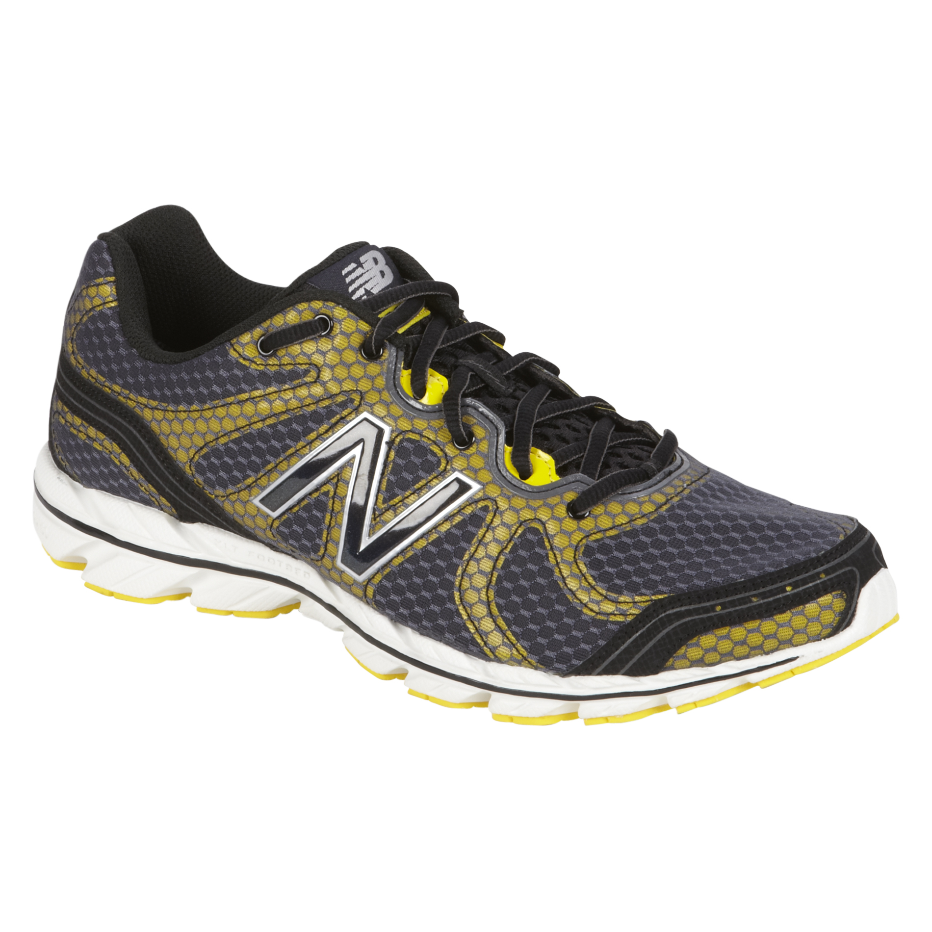 New Balance Men's 590 Running Athletic Shoe- Grey/Yellow