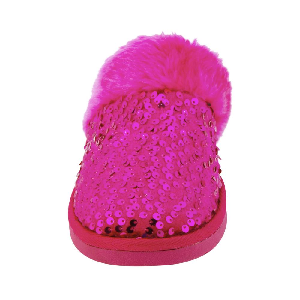 Bongo Women's Scuff Bunnie Fuchsia Pink Slip-On Slippers