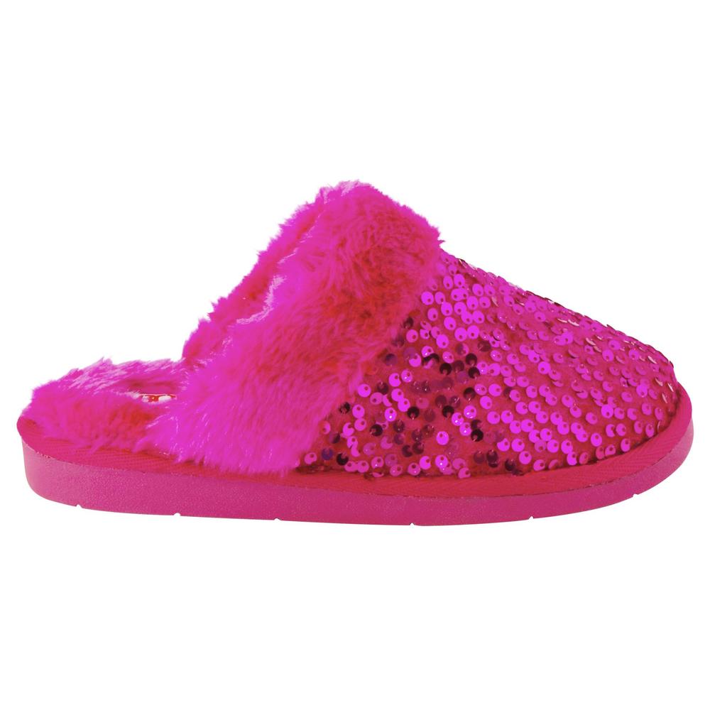 Bongo Women's Scuff Bunnie Fuchsia Pink Slip-On Slippers