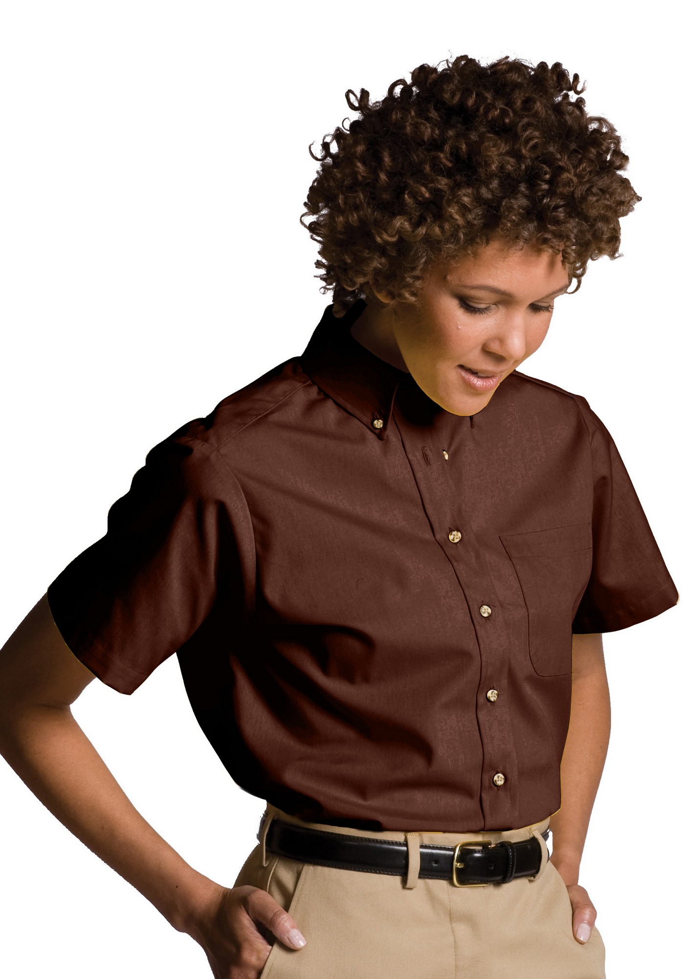 Edwards Women's Easy Care Short Sleeve Poplin Shirt