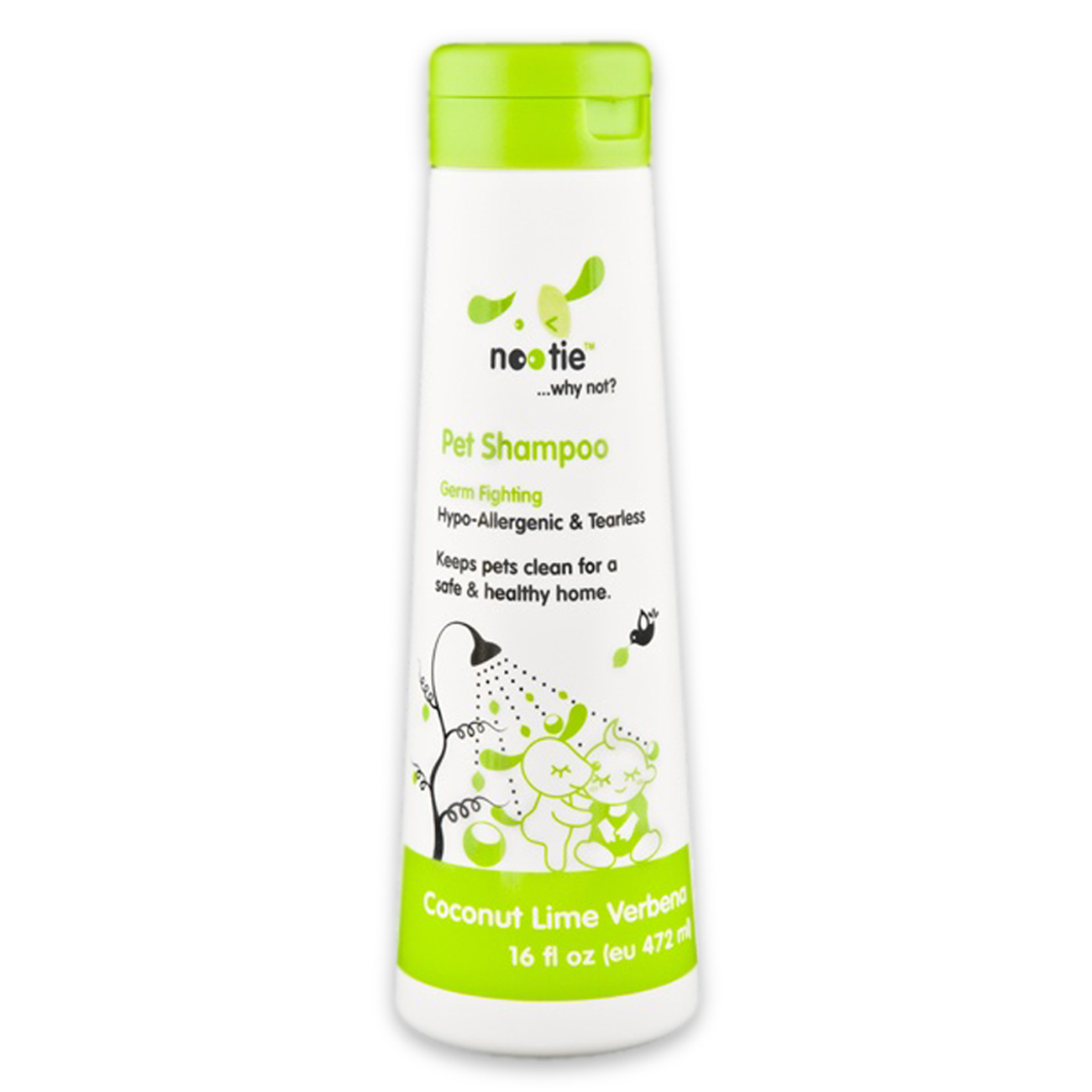 Nootie Hypo-Allergenic & Tearless Shampoo, Coconut Lime Verbena, 16 oz.
