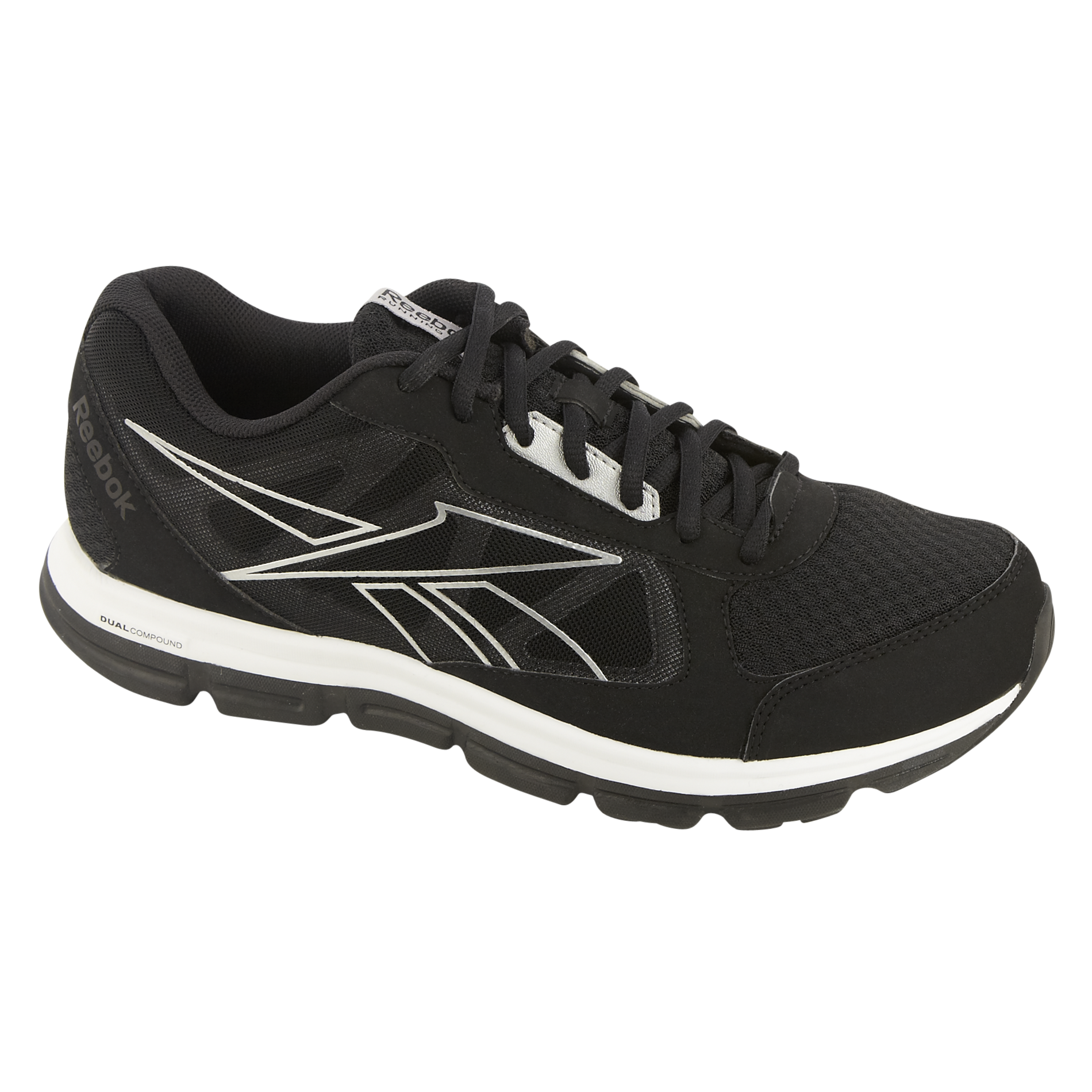 Reebok Men's Dual Turbo Running Athletic Shoe - Black/Grey