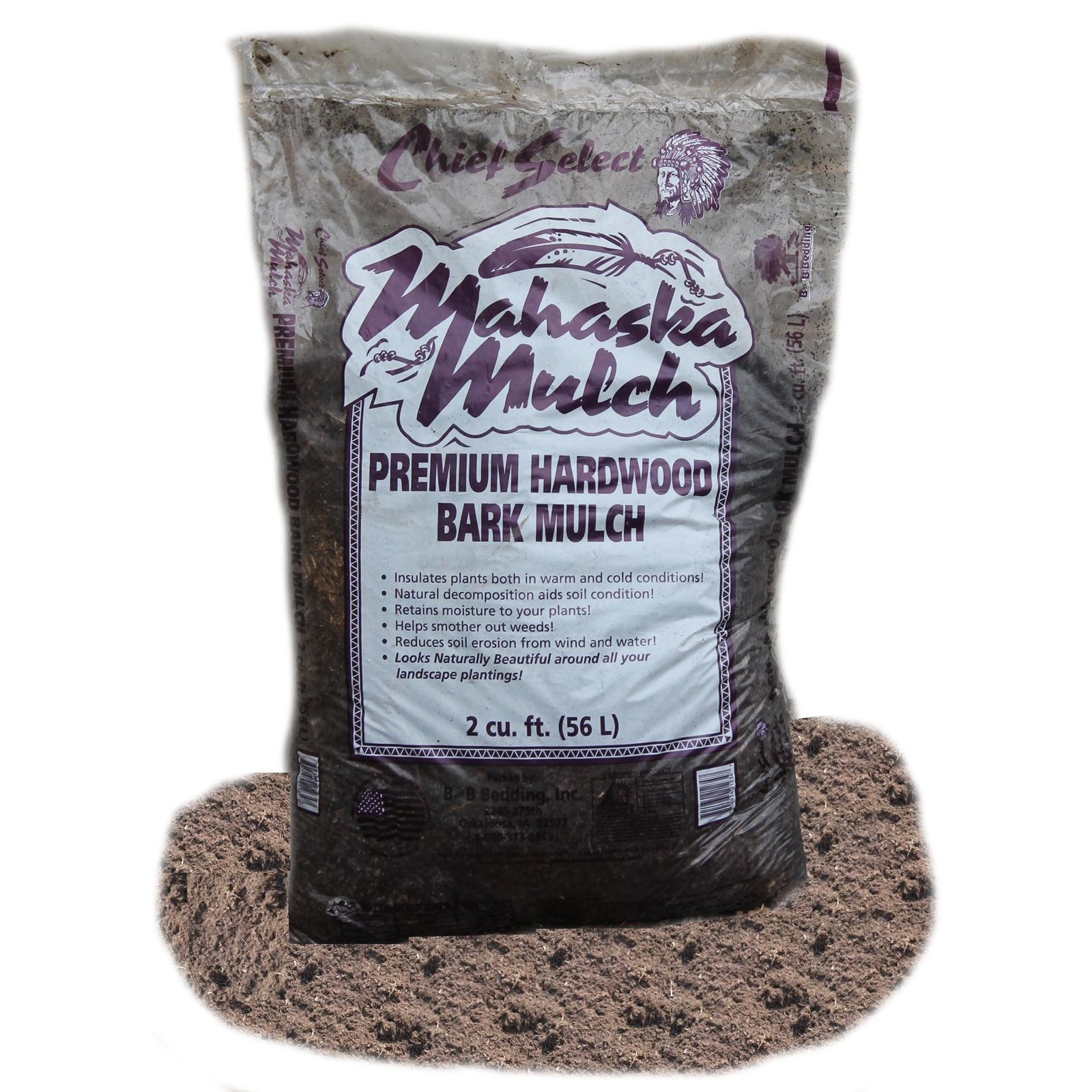 4921 2 cu. ft. Mahaska Mulch Premium Hardwood Bark Mulch Shop Your