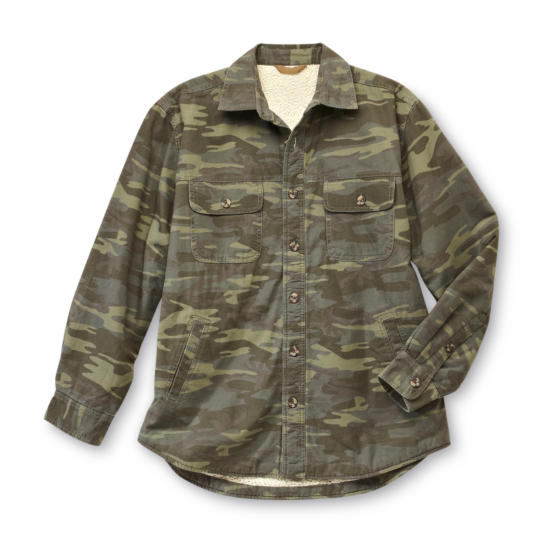 Outdoor Life Men's Canvas Shirt Jacket - Camouflage