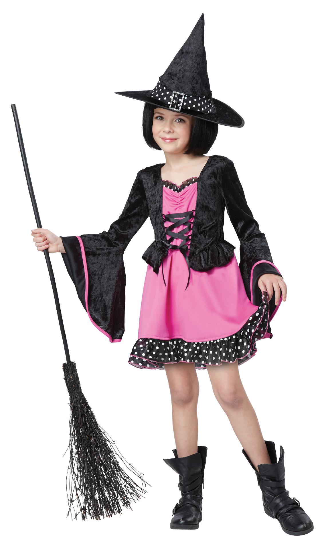 Totally Ghoul Polka Dot Witch Girls Halloween Costume