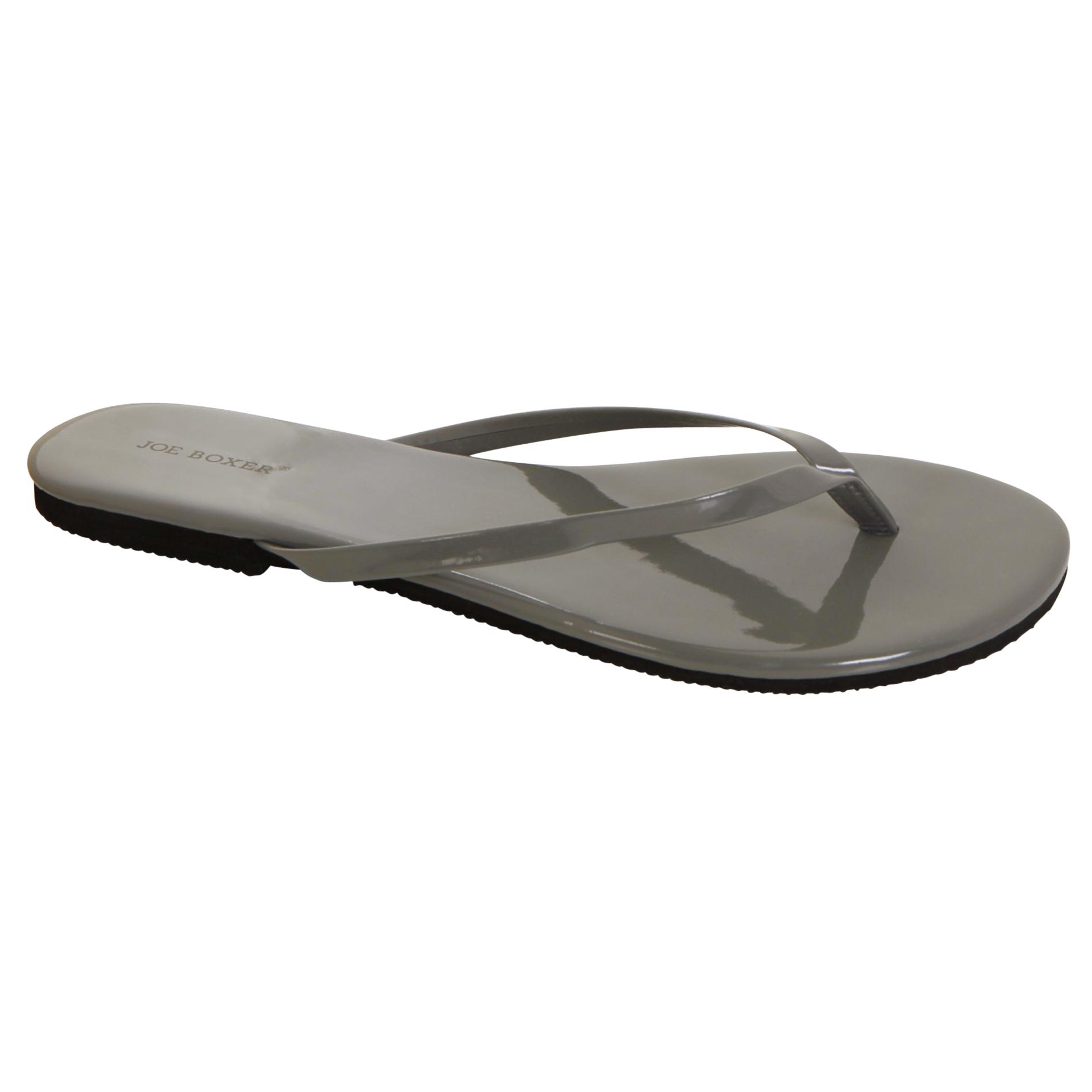 Joe Boxer Women's Zelia Gray FlipFlop Sandal