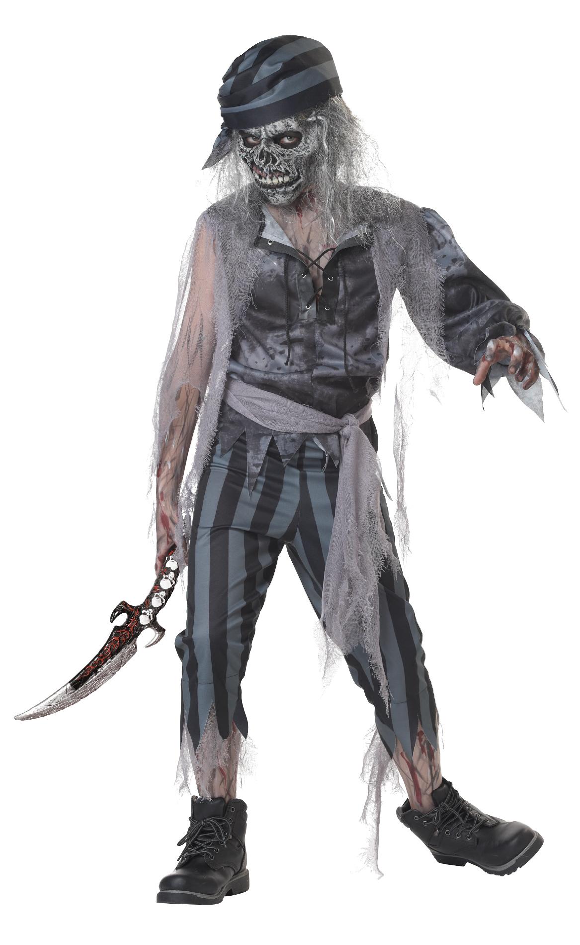Totally Ghoul Zombie of the Sea Boys Halloween Costume