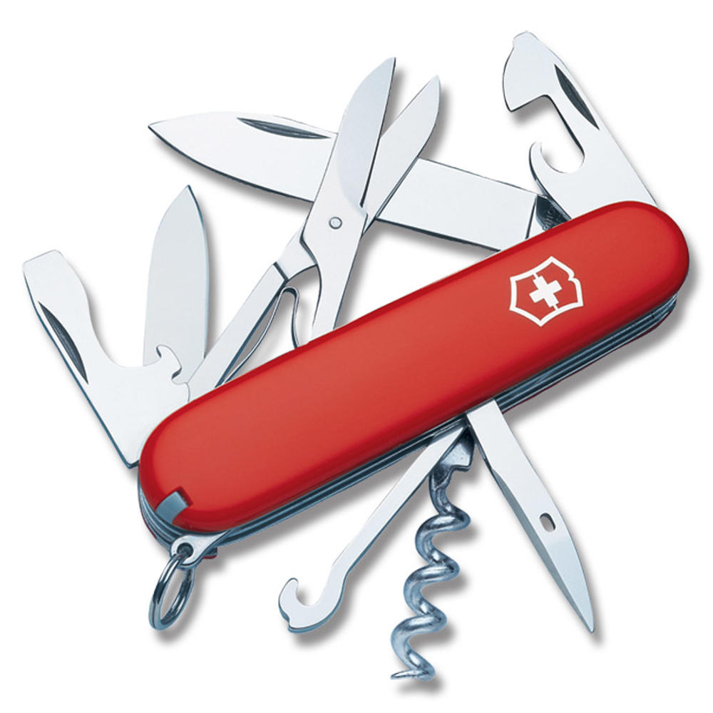 Victorinox Swiss Army Climber Multitool Knife Red with Pouch