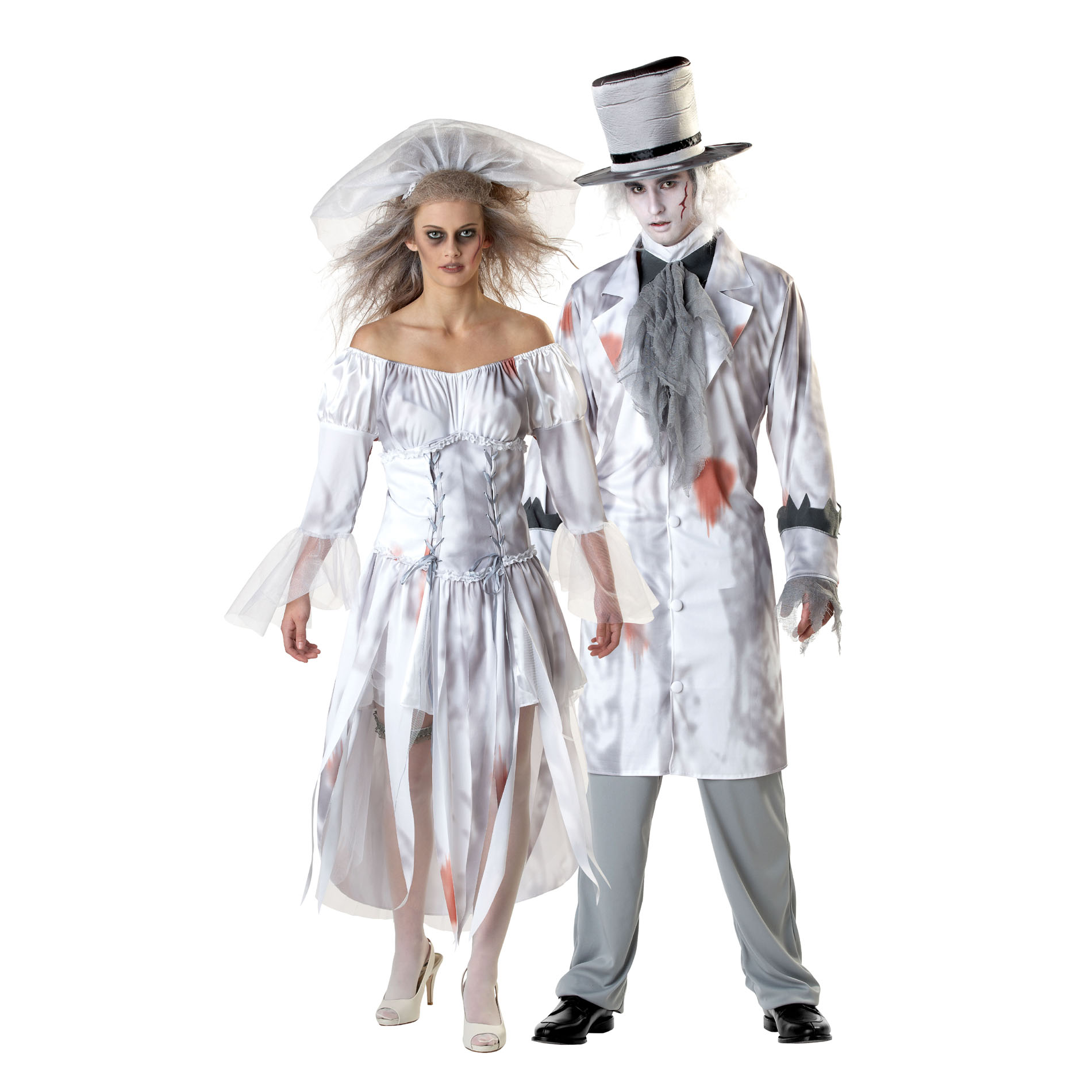 Totally Ghoul Ghost Couple Bride Women's Halloween Costume