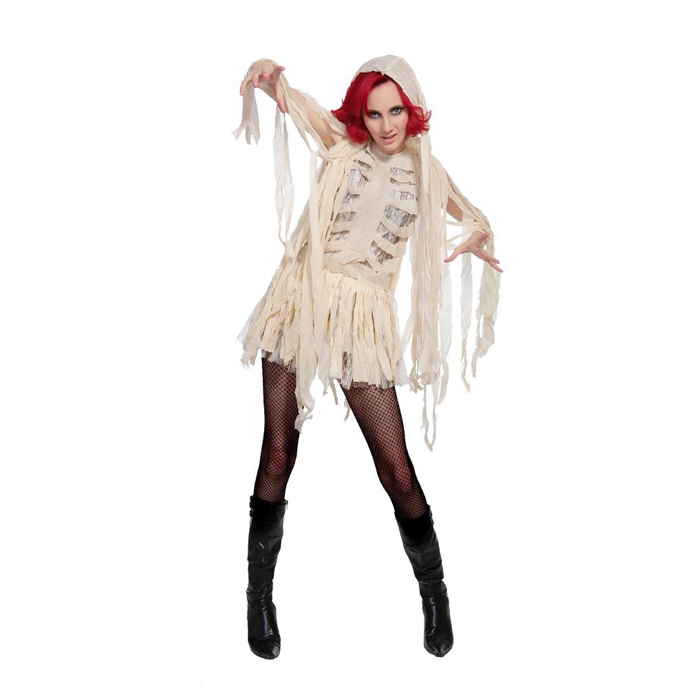 Totally Ghoul White Gothic Mummy Women's Halloween Costume