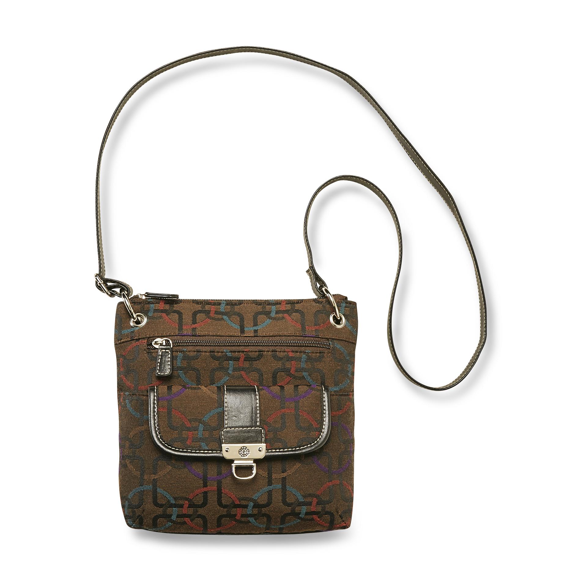 Treviso Women's Mini Crossbody Bag Geometric Jacquard