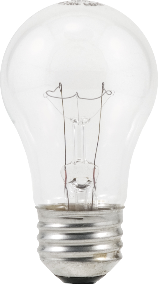 Sylvania Incandescent  Clear Lamp A15-Medium Base 120V Light Bulb 60W DOUBLElife - 2 Pack