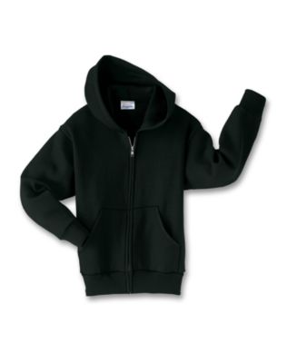 Hanes 7.8 oz Youth COMFORTBLEND EcoSmart Fleece Full-Zip Hood