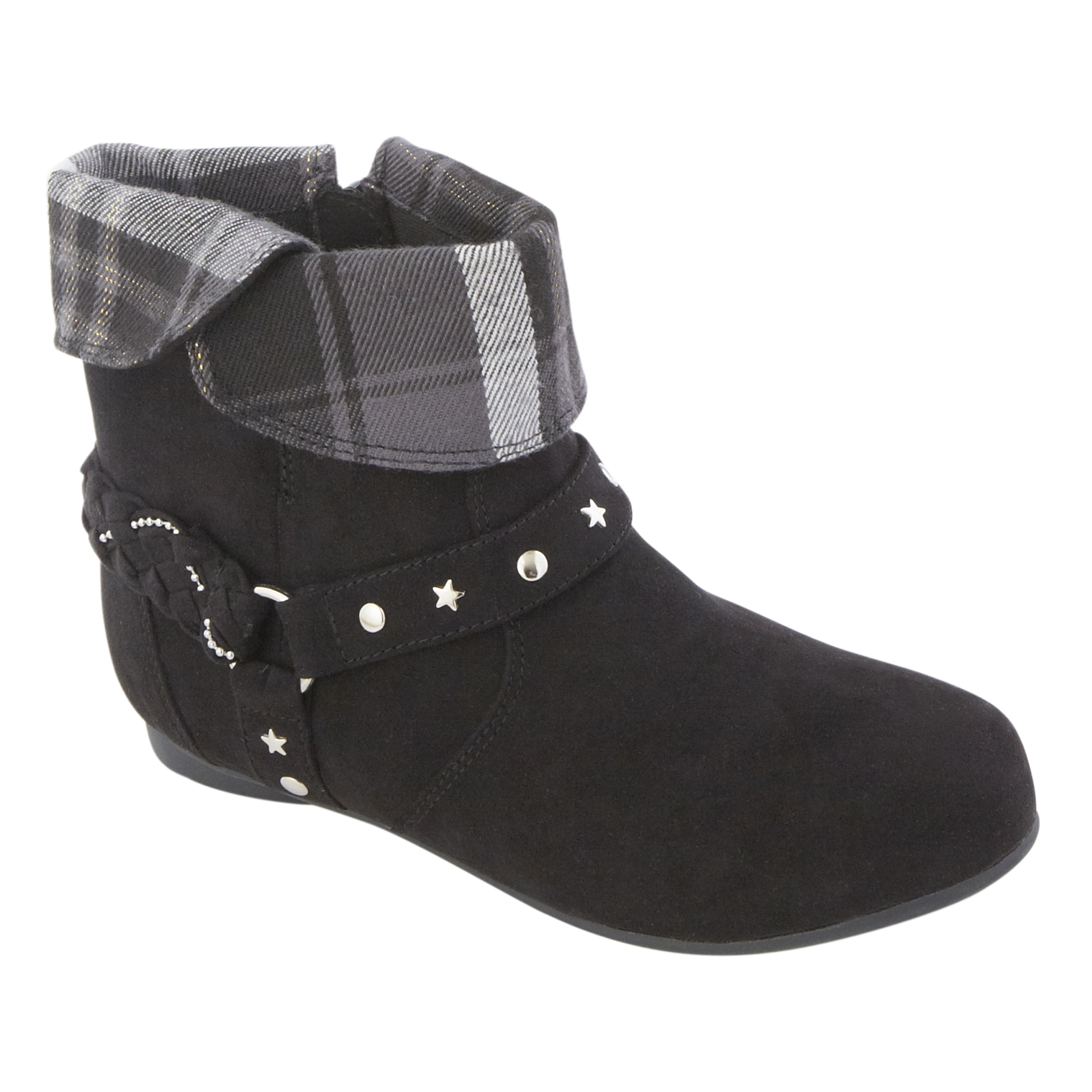 Canyon River Blues Girl's Peggy Black Ankle Microfiber Boot