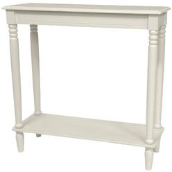 Oriental Furniture 31" Classic Design Hall Table - White