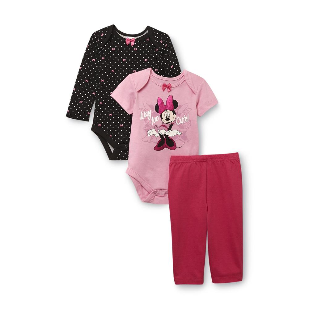 Disney Minnie Mouse Newborn Girl's Bodysuits & Pants