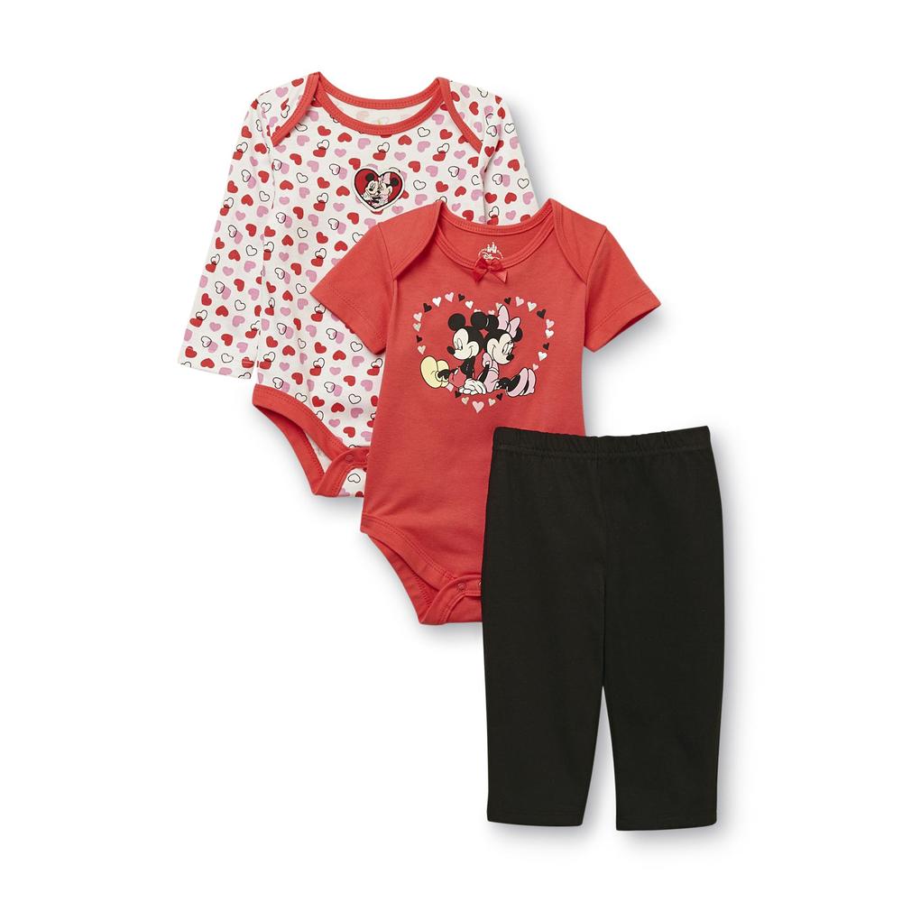 Disney Mickey & Minnie Mouse Newborn Girl's Bodysuits & Pants