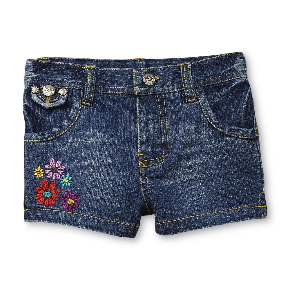 Route 66 Infants and Toddlers Girl's Jean Shorts - Flowers